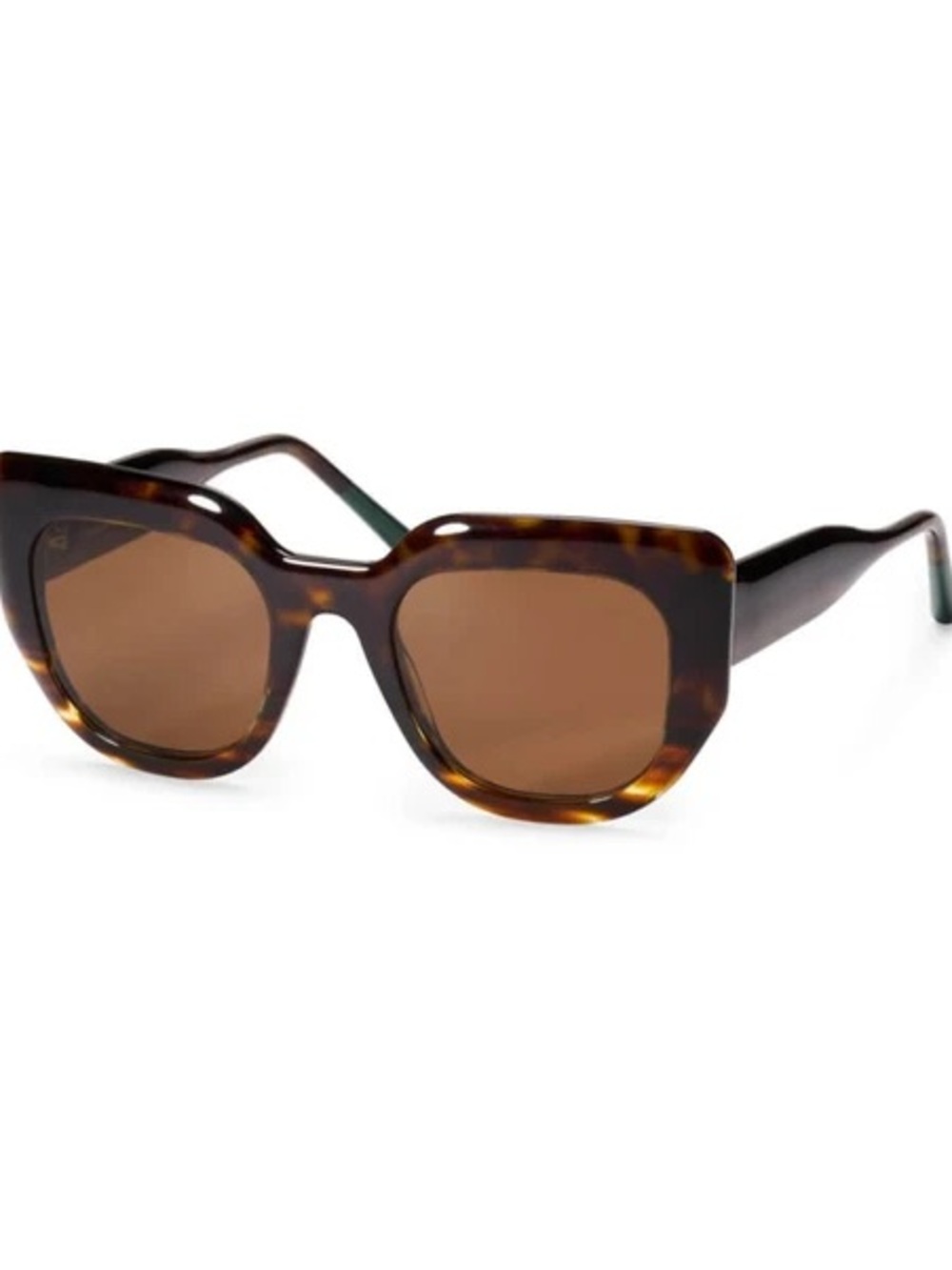Res/Rei Genziana Sunglasses in Dark Havana/Flamed Havana - Brown Lenses